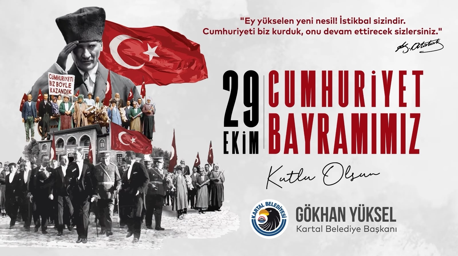 Başkan Gökhan Yüksel’den 29 Ekim Cumhuriyet Bayramı Mesajı