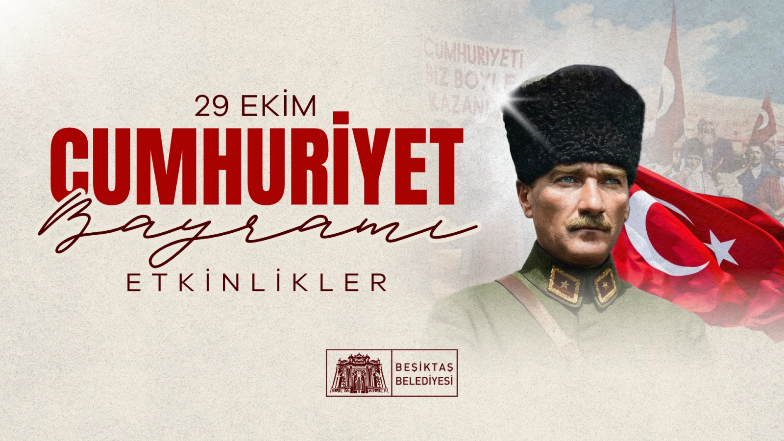Beşiktaş’ta Cumhuriyet’in 103. Yılı Coşkusu: Söyleşi, Sergi, Yürüyüş ve Konser Bir Arada