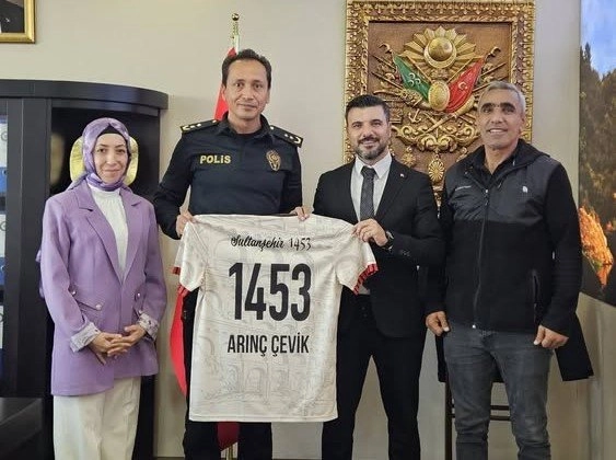 Sultanşehir 1453 FK’dan İlçe Emniyet Müdürü Arınç Çevik’e Yeni Sezon Ziyareti