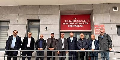 CHP Sultangazi İlçe Başkanı Ali Acar, 15 Muhtarı Ziyaret Etti