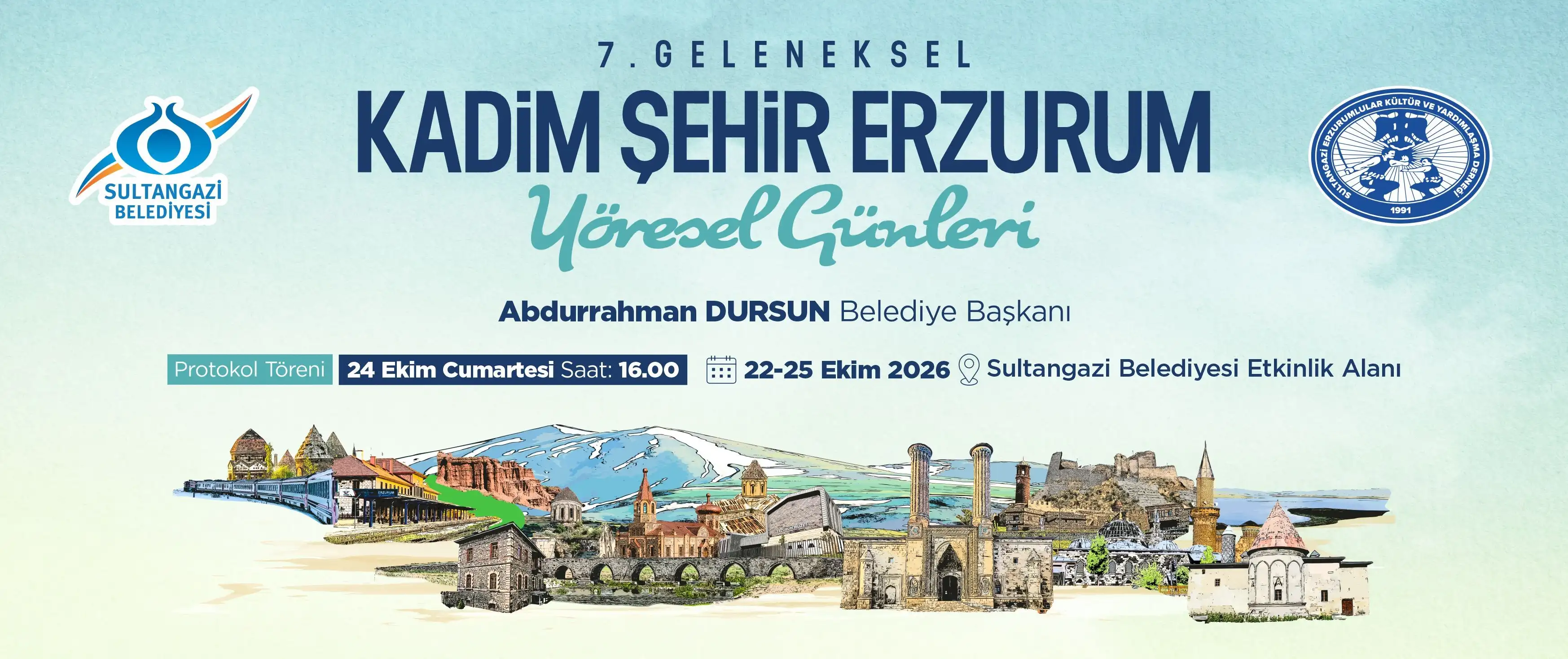 Sultangazi’de Erzurum Rüzgârı Esecek! 7. Erzurum Yöresel Günleri Başlıyor
