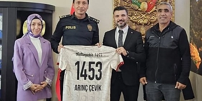 Sultanşehir 1453 FK’dan İlçe Emniyet Müdürü Arınç Çevik’e Yeni Sezon Ziyareti