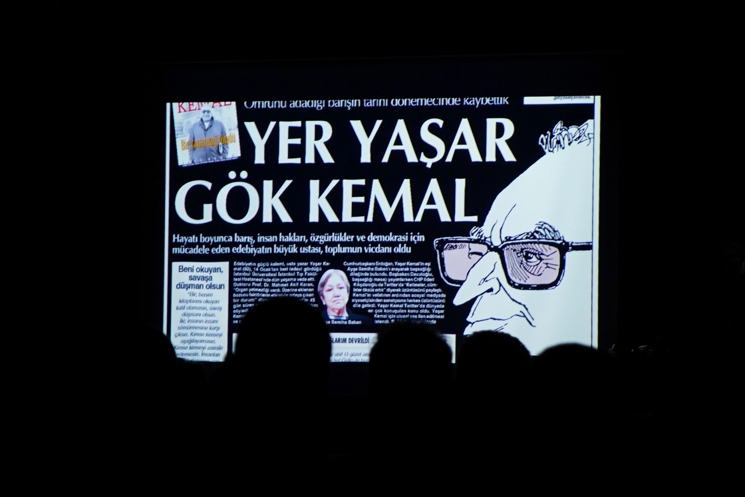 YAŞAR KEMAL DOĞUM GÜNÜNDE BEYLİKDÜZÜ’NDE ANILDI